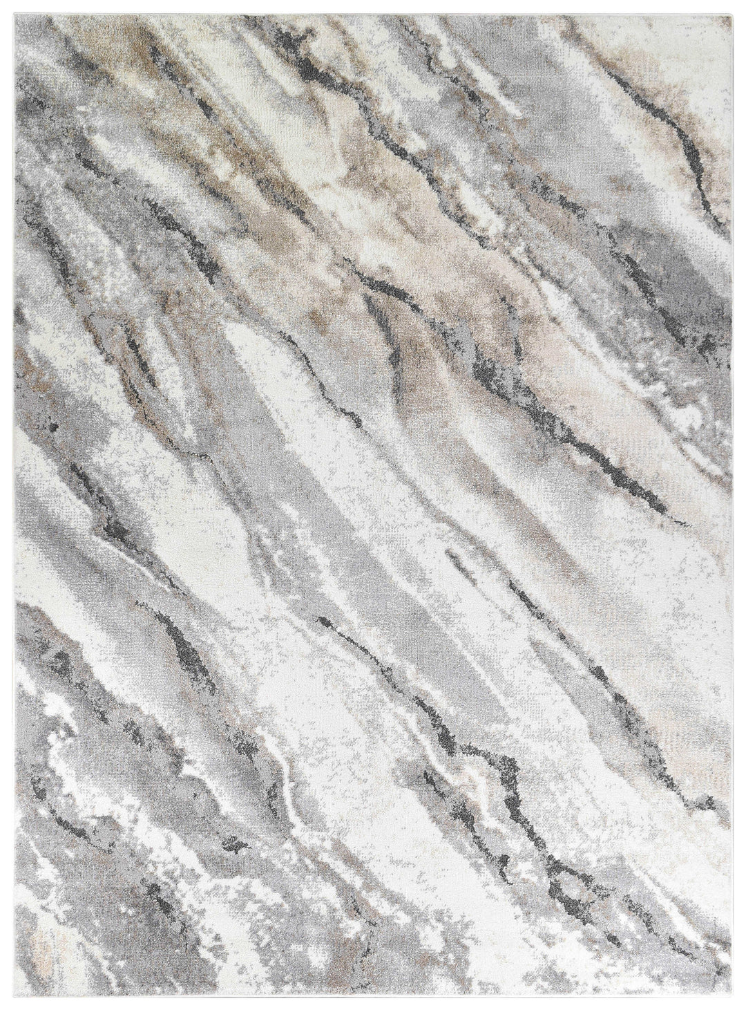 Opulent Radiance Cream Grey Contemporary Modern Rug – Treasures of Turkey Australia