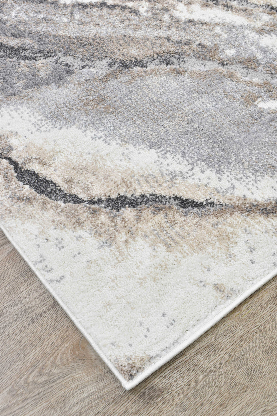 Opulent Radiance Cream Grey Contemporary Modern Rug – Treasures of Turkey Australia