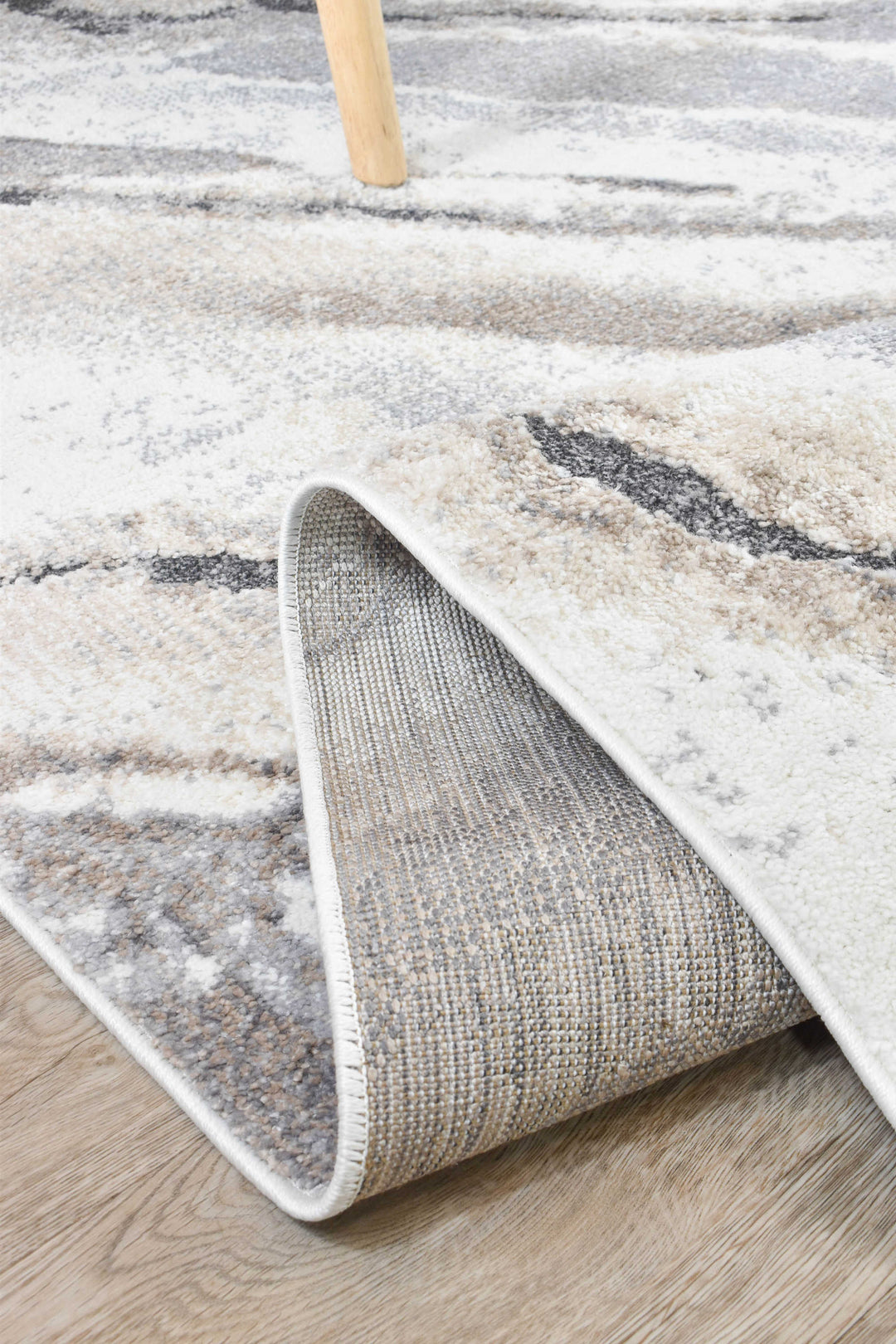 Opulent Radiance Cream Grey Contemporary Modern Rug – Treasures of Turkey Australia