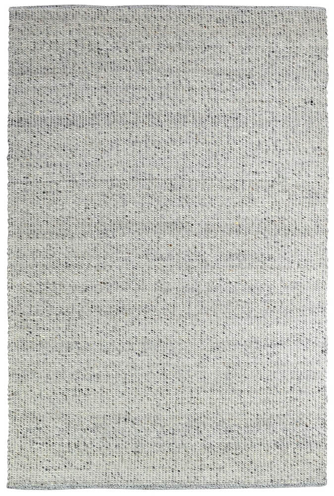 Parko Wool Ivory Grey Rug - Turkish-inspired flatweave rug from Treasures of Turkey