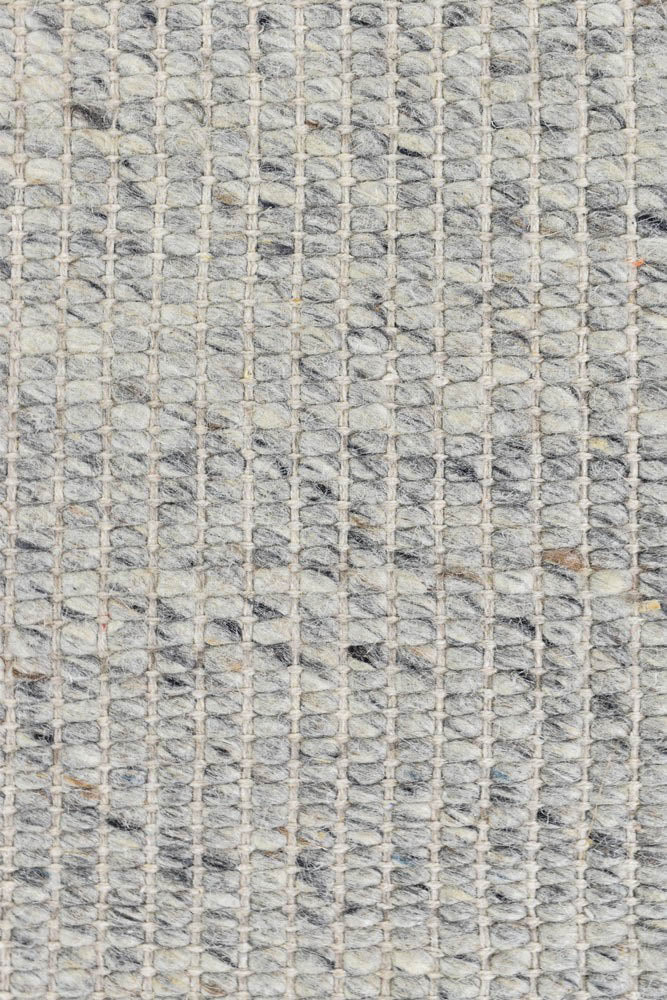 Parko Wool Ivory Grey Rug - Turkish-inspired flatweave rug from Treasures of Turkey