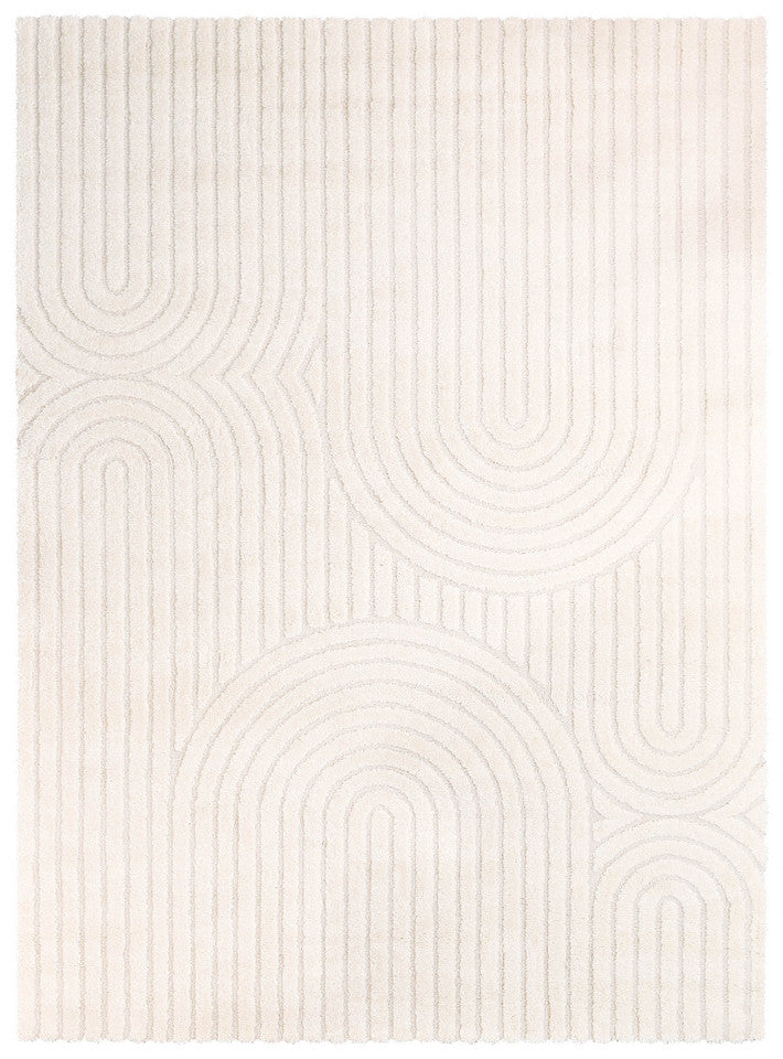Coco Arch Antique White Modern Rug - Turkish-inspired modern rug from Treasures of Turkey