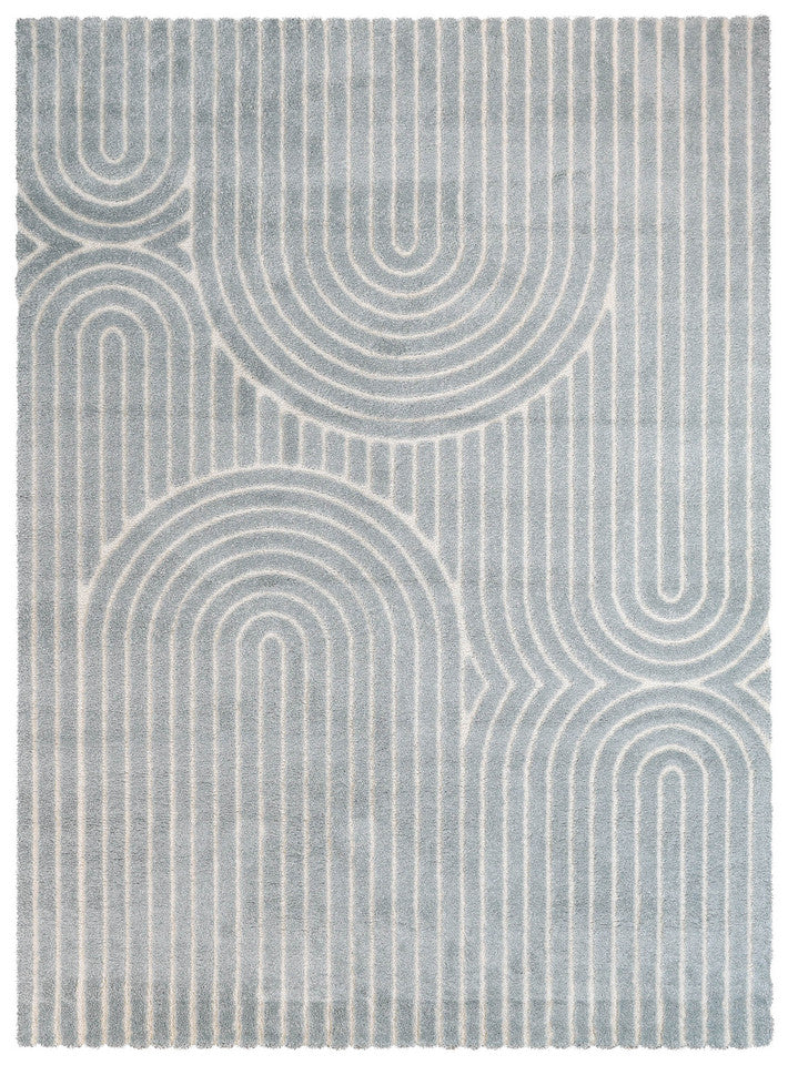Coco Arch Blue Haze Modern Rug - Turkish-inspired modern rug from Treasures of Turkey