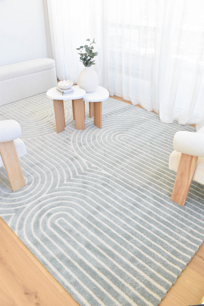 Coco Arch Blue Haze Modern Rug – Treasures of Turkey