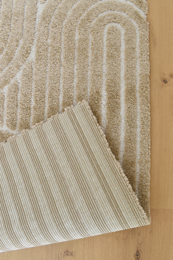 Coco Arch Cocoa Hallway Runner - Turkish-inspired modern rug from Treasures of Turkey