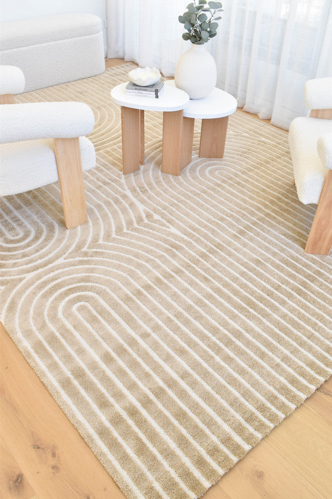 Coco Arch Cocoa Modern Rug - Turkish-inspired modern rug from Treasures of Turkey