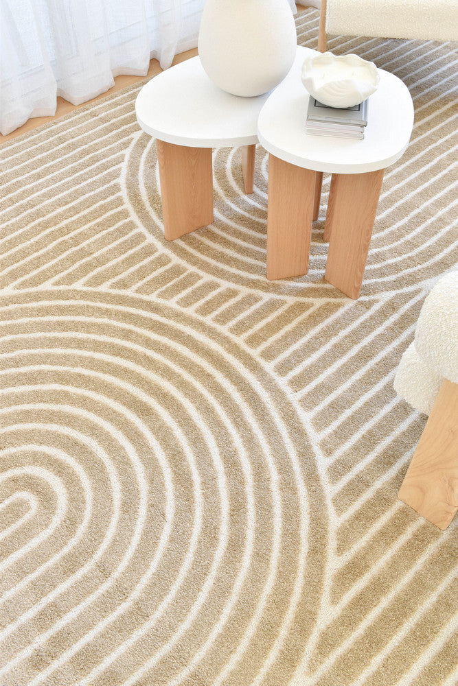 Coco Arch Cocoa Modern Rug - Turkish-inspired modern rug from Treasures of Turkey
