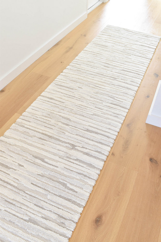 Coco Stripe Cream Modern Rug - Turkish-inspired modern rug from Treasures of Turkey