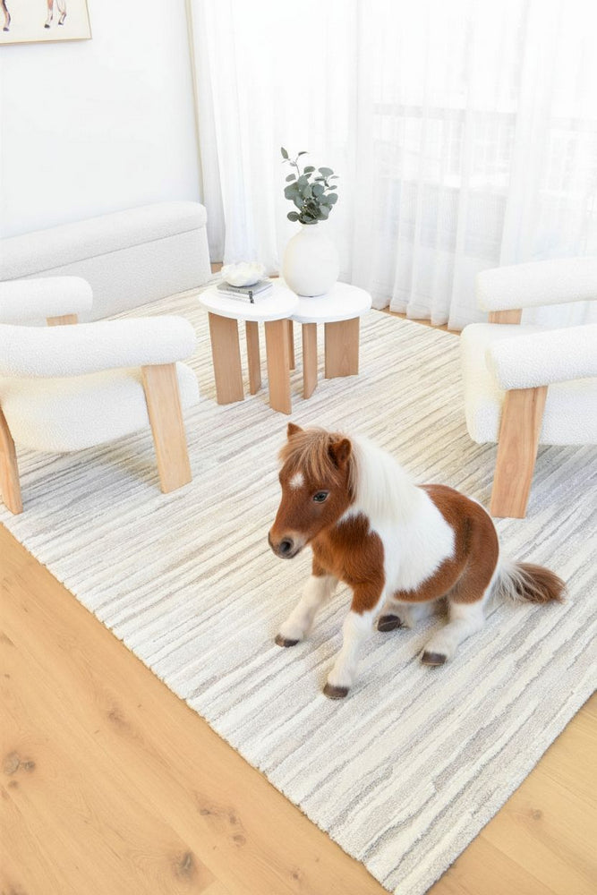 Coco Stripe Cream Modern Rug - Turkish-inspired modern rug from Treasures of Turkey