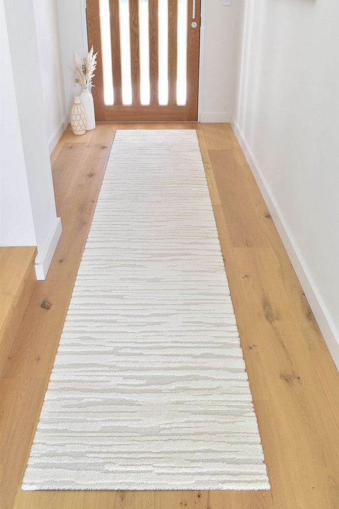 Coco Stripe Latte Modern Rug - Turkish-inspired modern rug from Treasures of Turkey