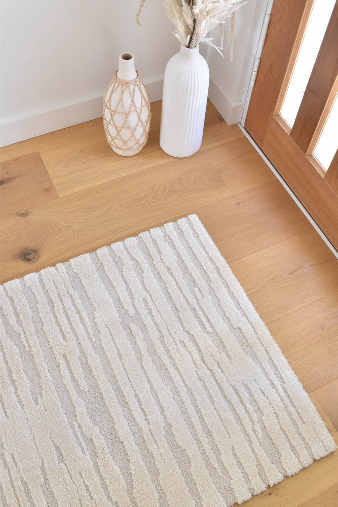 Coco Stripe Latte Modern Rug - Turkish-inspired modern rug from Treasures of Turkey