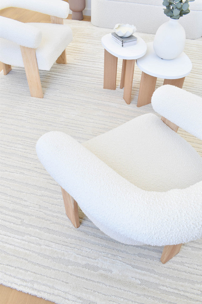 Coco Stripe Latte Modern Rug – Treasures of Turkey