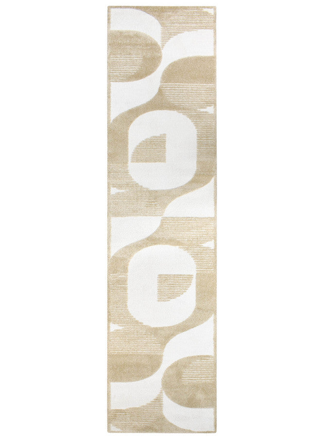 Coco Geometric Chestnut Modern Rug - Turkish-inspired modern rug from Treasures of Turkey