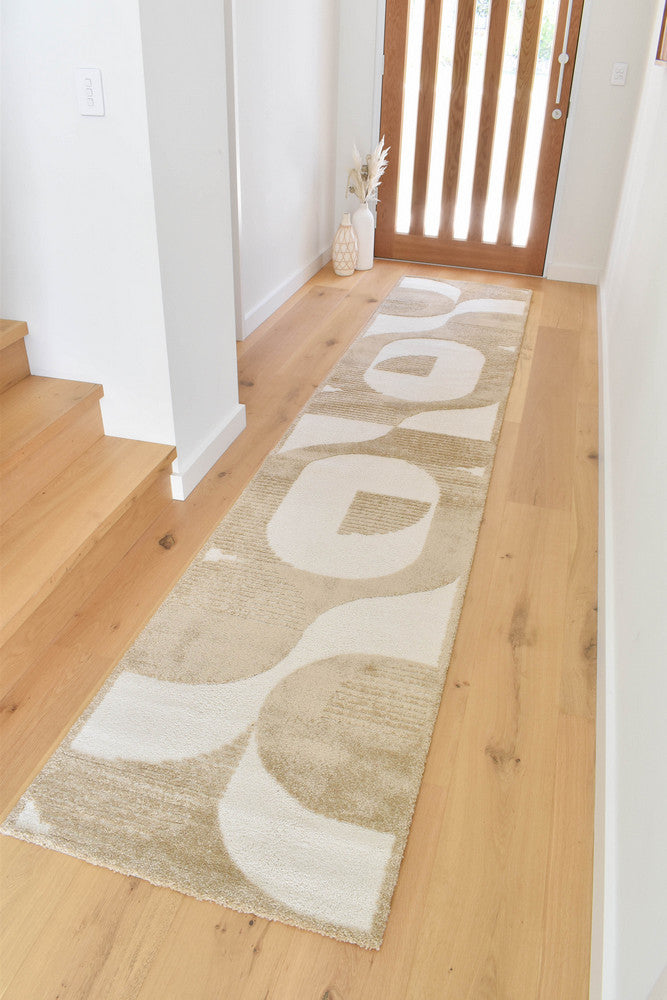 Coco Geometric Chestnut Modern Rug - Turkish-inspired modern rug from Treasures of Turkey