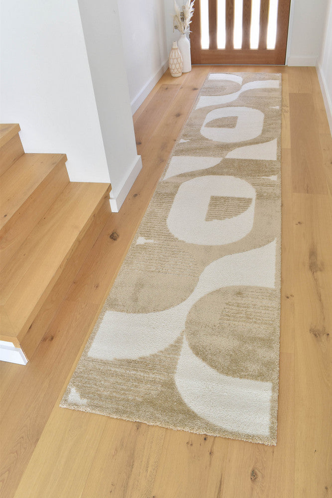 Coco Geometric Chestnut Modern Rug - Turkish-inspired modern rug from Treasures of Turkey