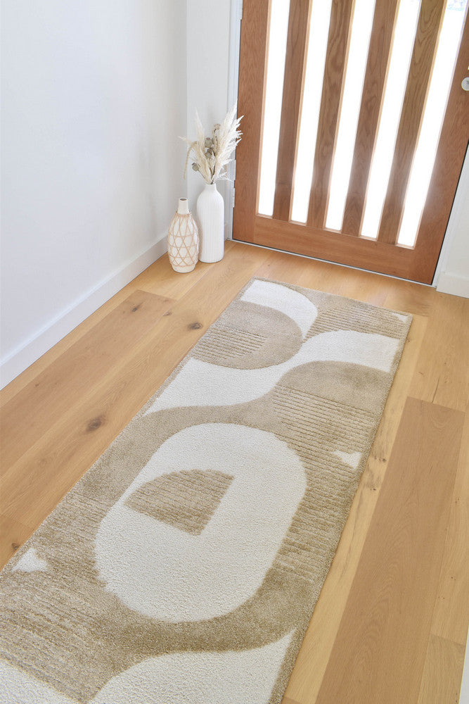 Coco Geometric Chestnut Modern Rug - Turkish-inspired modern rug from Treasures of Turkey