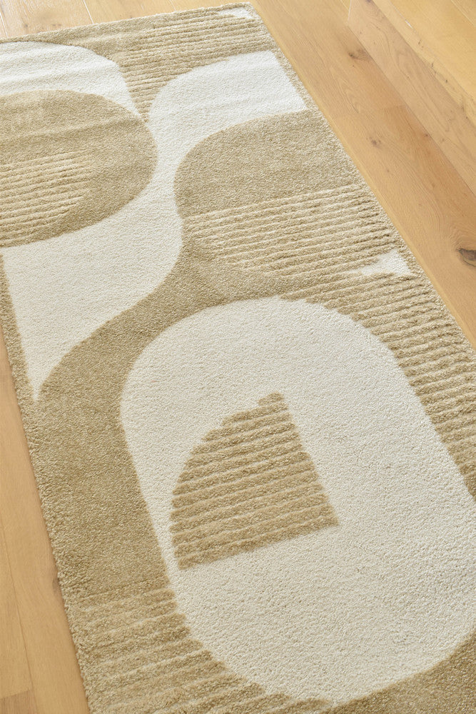Coco Geometric Chestnut Modern Rug - Turkish-inspired modern rug from Treasures of Turkey