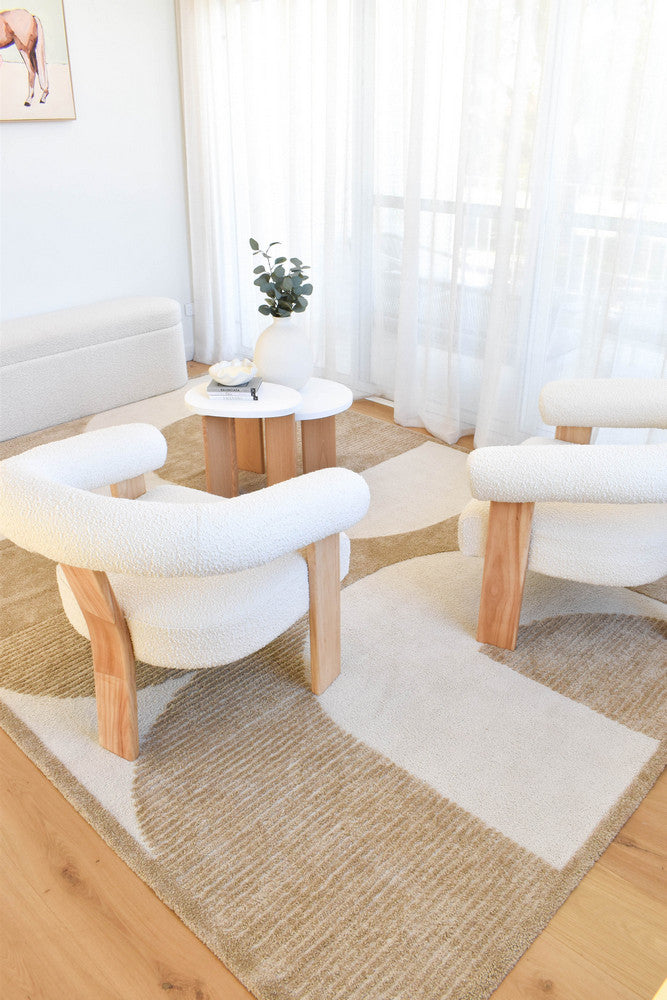 Coco Geometric Chestnut Modern Rug - Turkish-inspired modern rug from Treasures of Turkey