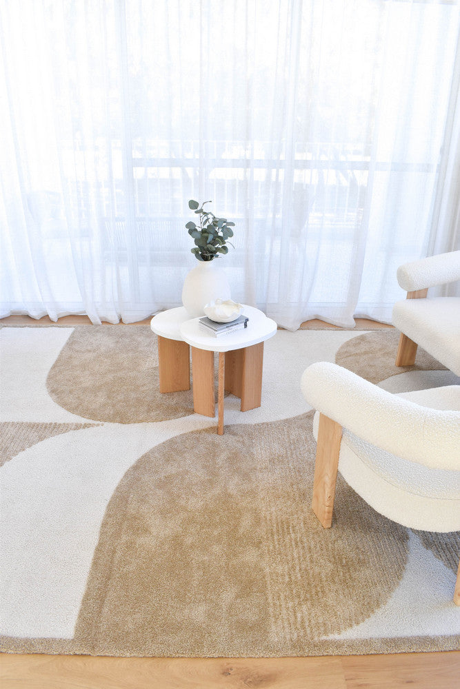 Coco Geometric Chestnut Modern Rug - Turkish-inspired modern rug from Treasures of Turkey