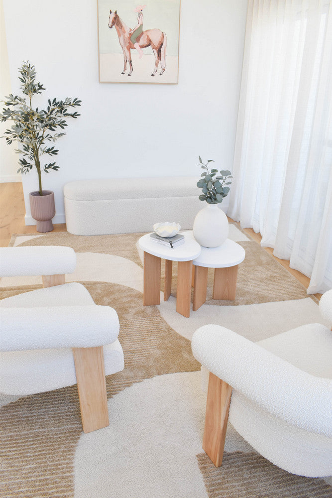 Coco Geometric Chestnut Modern Rug - Turkish-inspired modern rug from Treasures of Turkey
