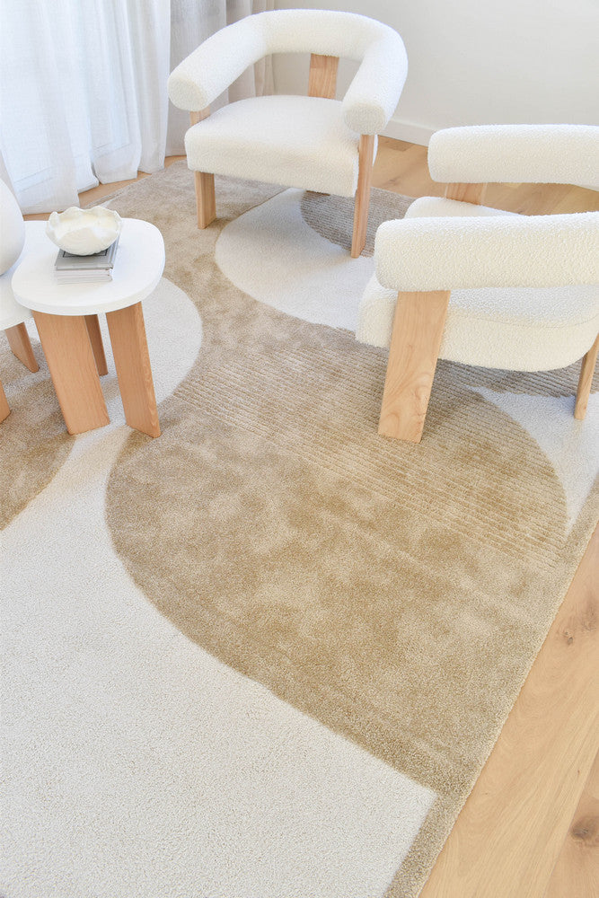Coco Geometric Chestnut Modern Rug - Turkish-inspired modern rug from Treasures of Turkey
