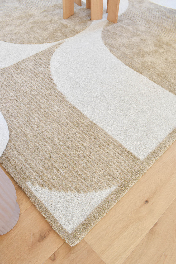 Coco Geometric Chestnut Modern Rug - Turkish-inspired modern rug from Treasures of Turkey