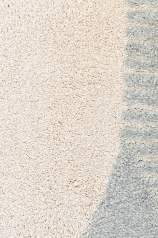 Coco Geometric Frost Blue Modern Rug - Turkish-inspired modern rug from Treasures of Turkey