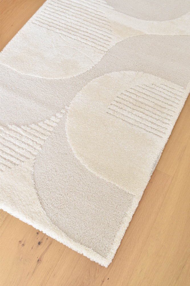 Coco Geometric Pearl Modern Rug - Turkish-inspired modern rug from Treasures of Turkey