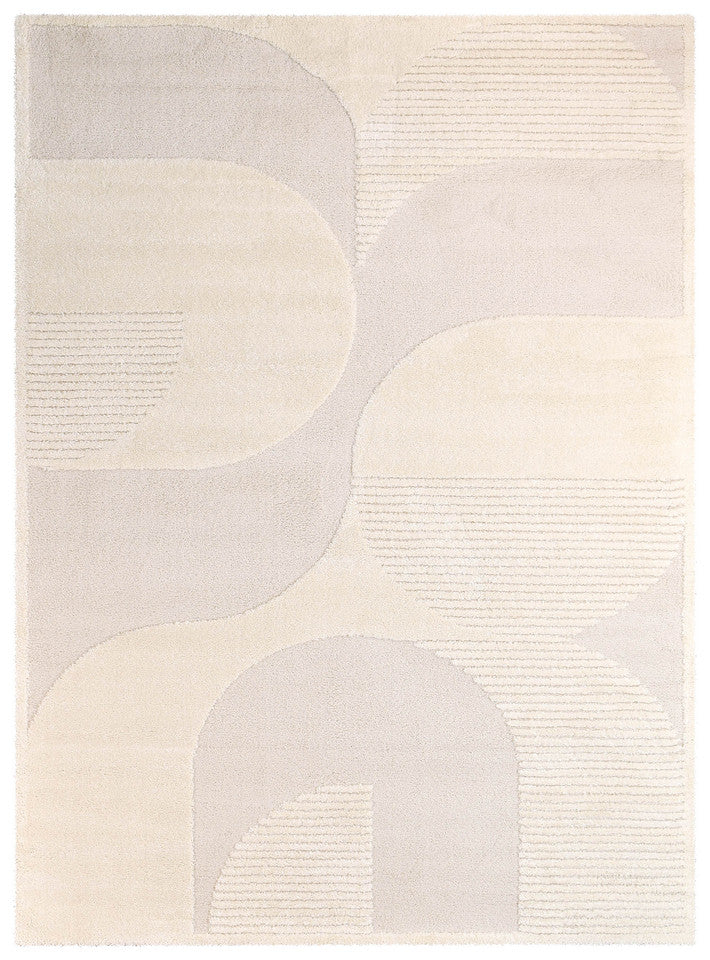 Coco Geometric Pearl Modern Rug - Turkish-inspired modern rug from Treasures of Turkey