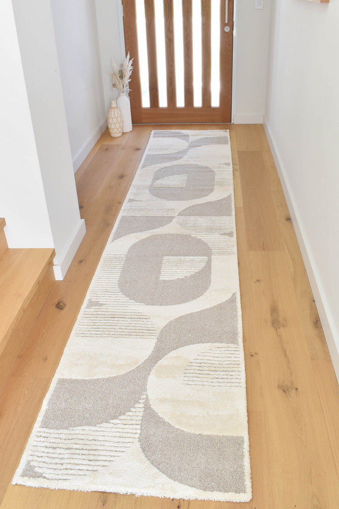 Coco Geometric Vintage Beige Modern Rug - Turkish-inspired modern rug from Treasures of Turkey