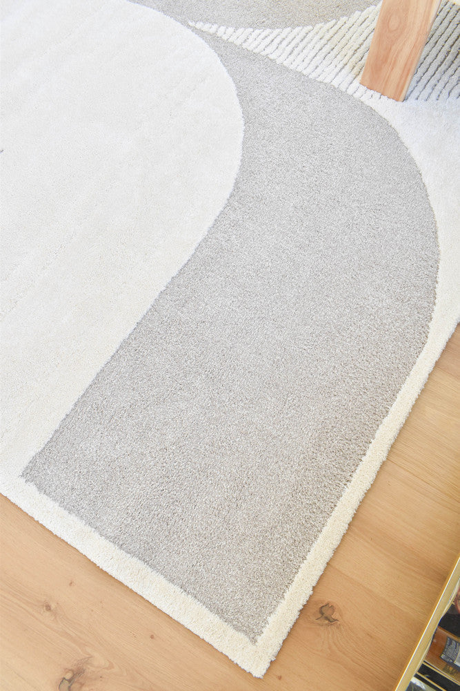 Coco Geometric Vintage Beige Modern Rug - Turkish-inspired modern rug from Treasures of Turkey