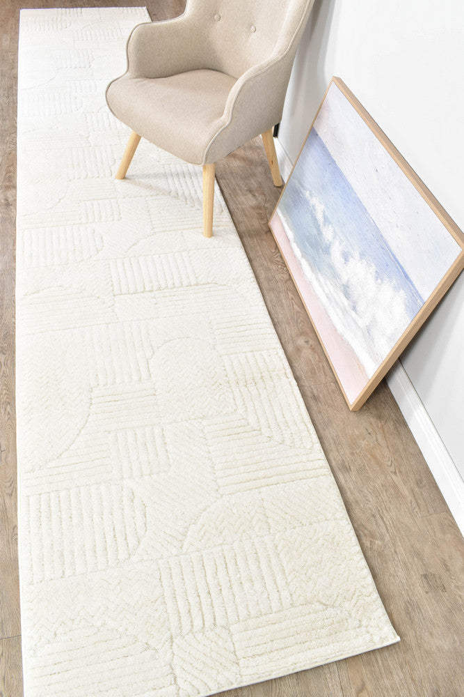 Colorado Cream Runner - Turkish-inspired hallway runner rug from Treasures of Turkey