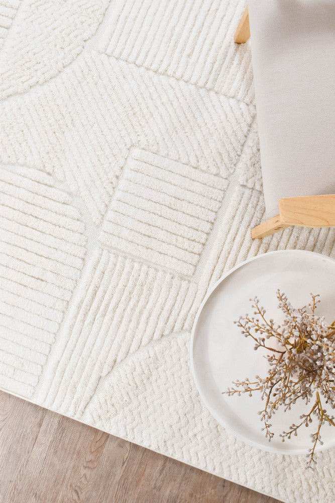 Colorado Cream Rug - Turkish-inspired modern rug from Treasures of Turkey