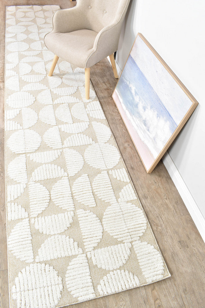 Colorado Beige Runner - Turkish-inspired hallway runner rug from Treasures of Turkey