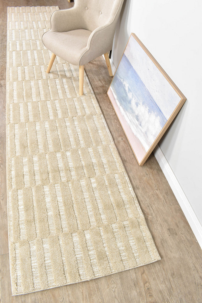 Colorado Beige Runner - Turkish-inspired hallway runner rug from Treasures of Turkey