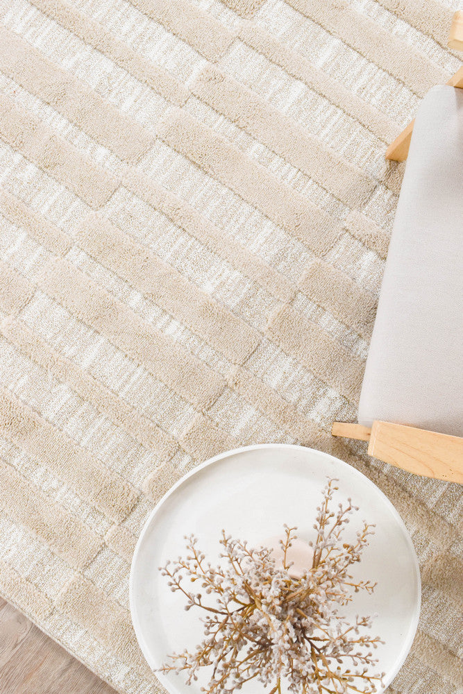 Colorado Beige Rug - Turkish-inspired modern rug from Treasures of Turkey