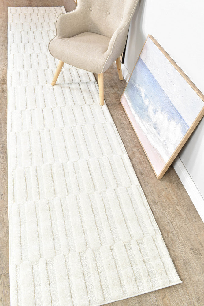 Colorado Cream Runner - Turkish-inspired hallway runner rug from Treasures of Turkey