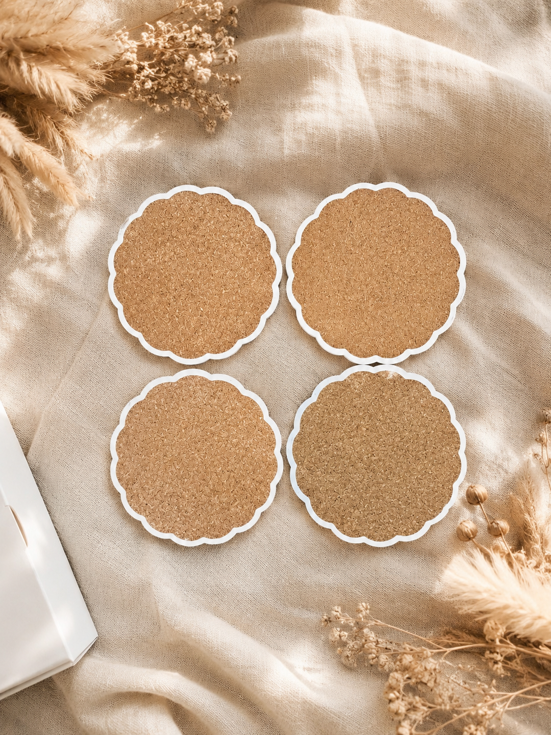 Sun Moon Celestial Ceramic Coasters – Set of 4 - Turkish-inspired rug rug from Treasures of Turkey