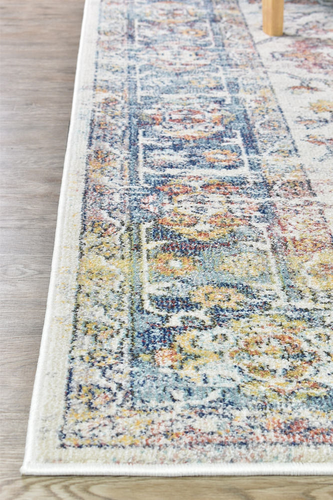 Casablanca Navy Cream Rug - Turkish-inspired modern rug from Treasures of Turkey