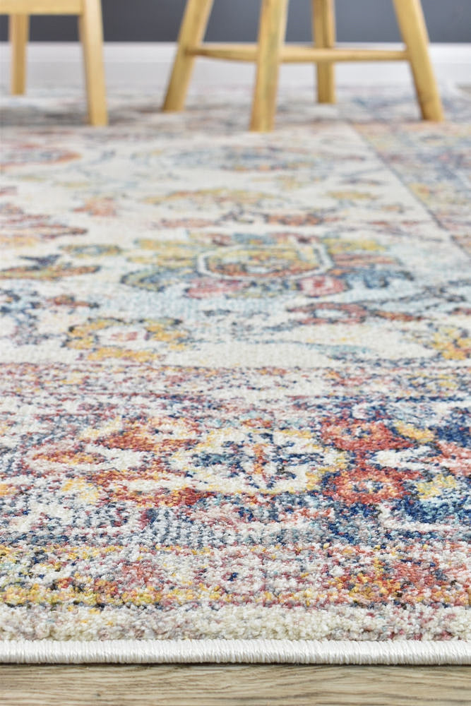 Casablanca Navy Cream Rug - Turkish-inspired modern rug from Treasures of Turkey