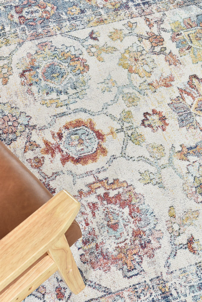 Casablanca Navy Cream Rug - Turkish-inspired modern rug from Treasures of Turkey