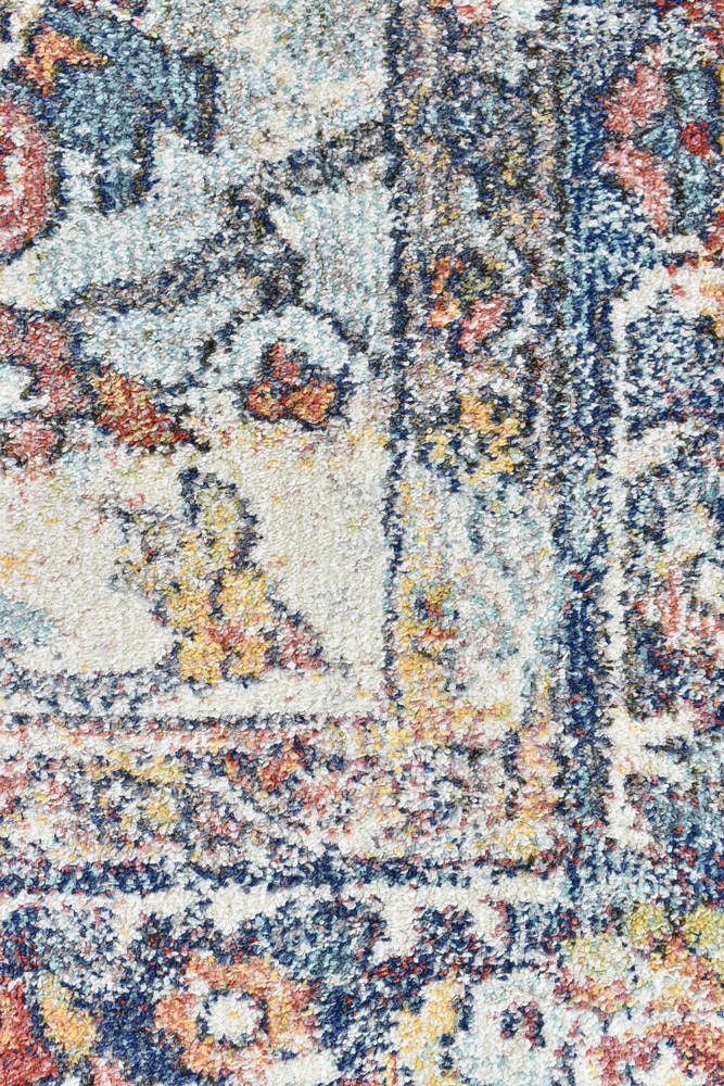 Casablanca Navy Cream Rug - Turkish-inspired modern rug from Treasures of Turkey
