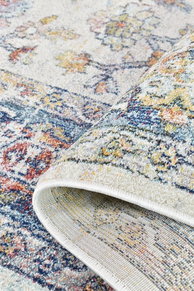 Casablanca Navy Cream Rug - Turkish-inspired modern rug from Treasures of Turkey