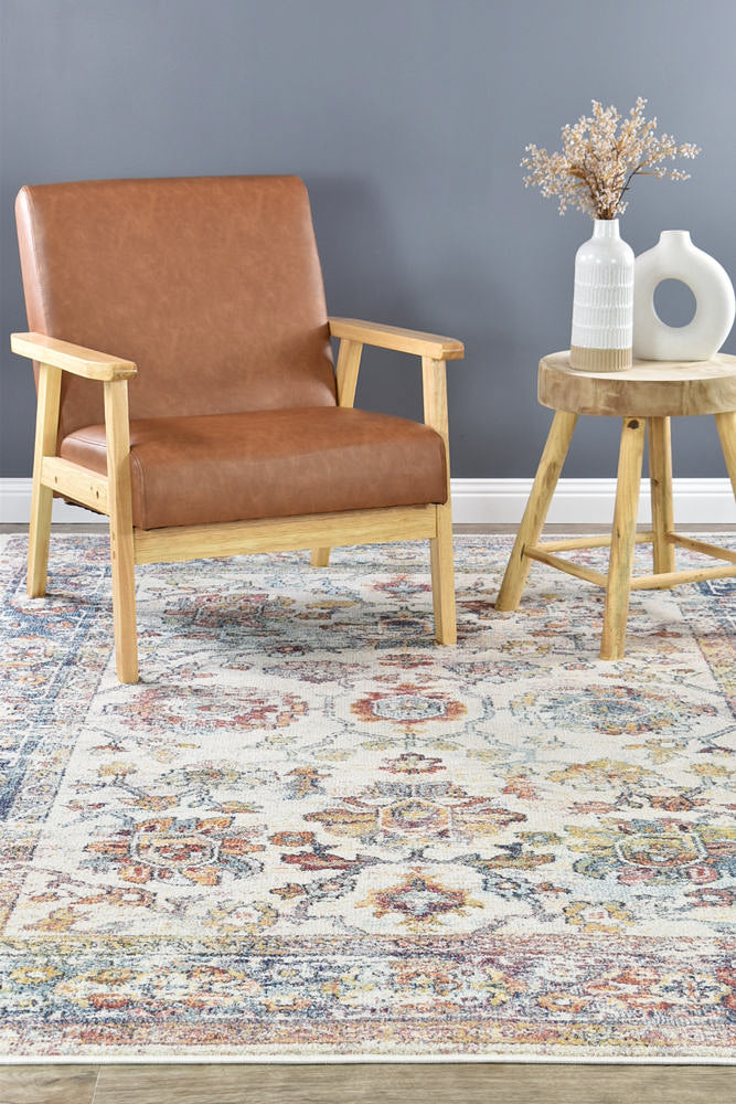 Casablanca Navy Cream Rug - Turkish-inspired modern rug from Treasures of Turkey