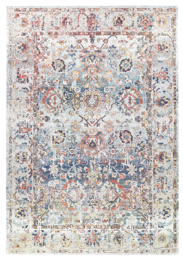 Casablanca Navy Cream Rug - Turkish-inspired modern rug from Treasures of Turkey