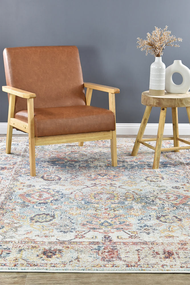 Casablanca Navy Cream Rug - Turkish-inspired modern rug from Treasures of Turkey