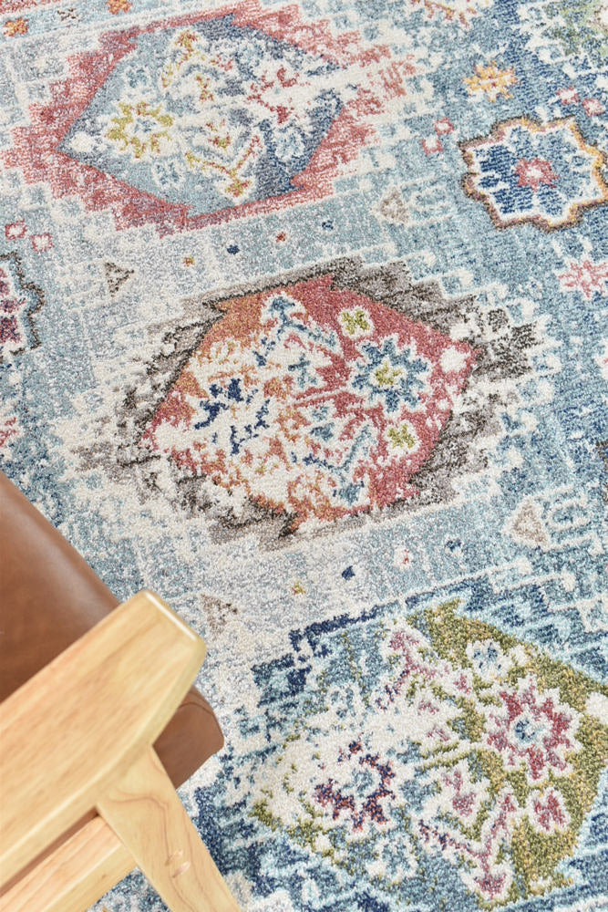 Casablanca Tile Grey Rug - Turkish-inspired modern rug from Treasures of Turkey