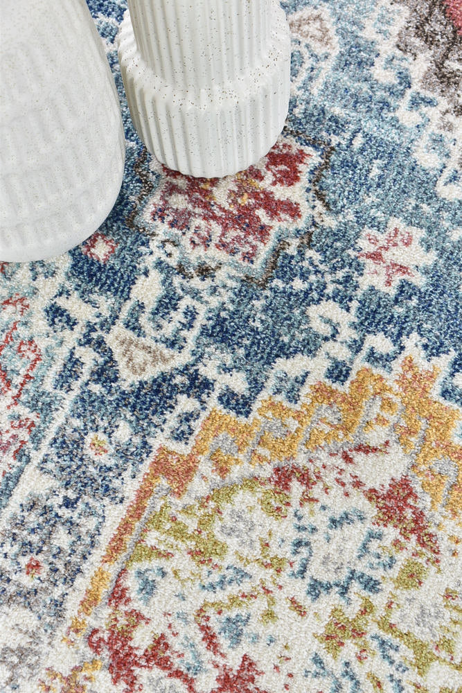 Casablanca Tile Grey Rug - Turkish-inspired modern rug from Treasures of Turkey