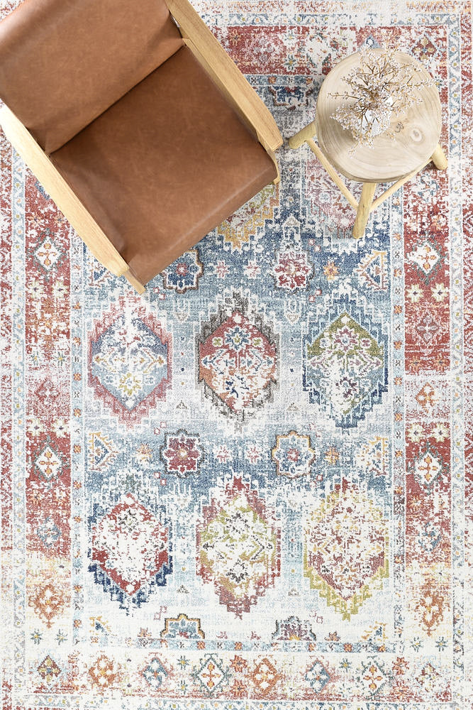 Casablanca Tile Grey Rug - Turkish-inspired modern rug from Treasures of Turkey
