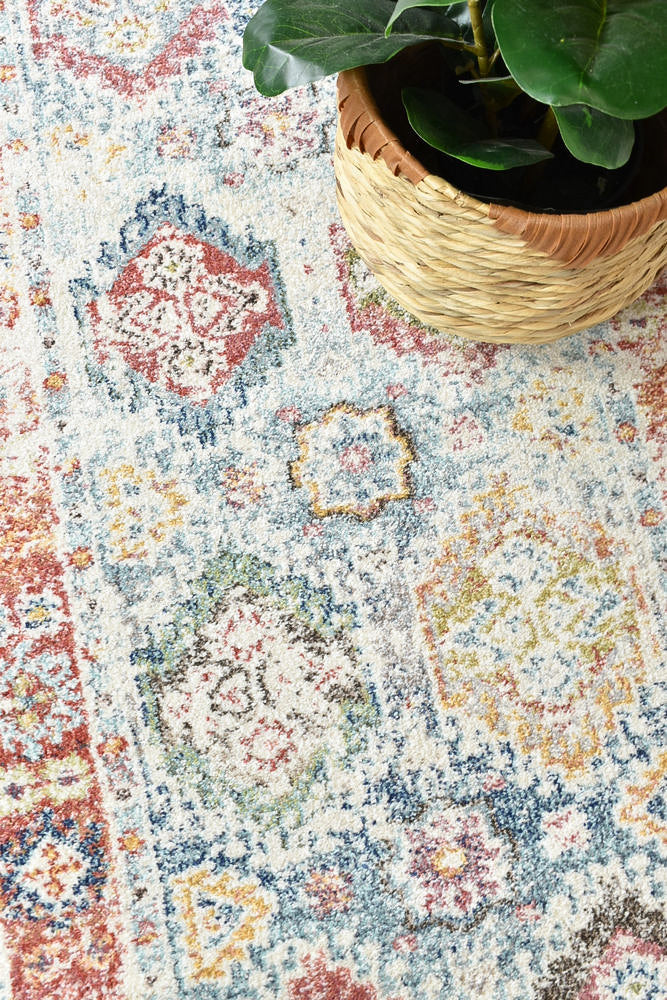 Casablanca Tile Grey Rug - Turkish-inspired modern rug from Treasures of Turkey